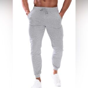 Aeropostale Gray Jogger Sweatpants with Elastic Cuffs